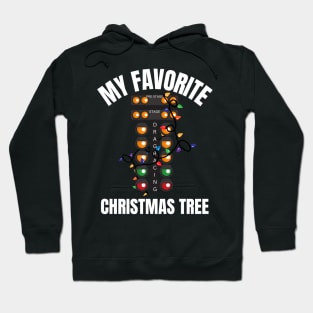 My Favorite Christmas Tree Drag Racer Drag Racing Lights Hoodie